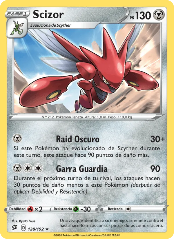 Scizor · Choque Rebelde 128/192