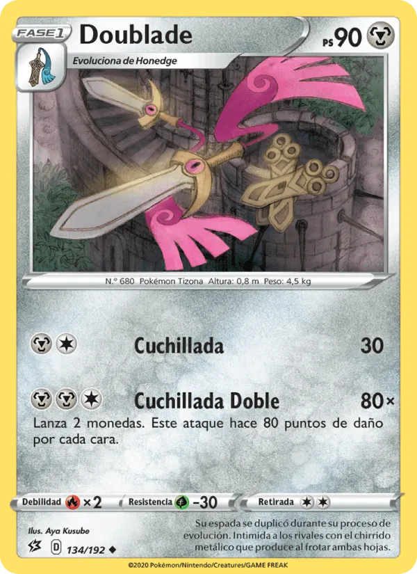 Doublade · Choque Rebelde 134/192