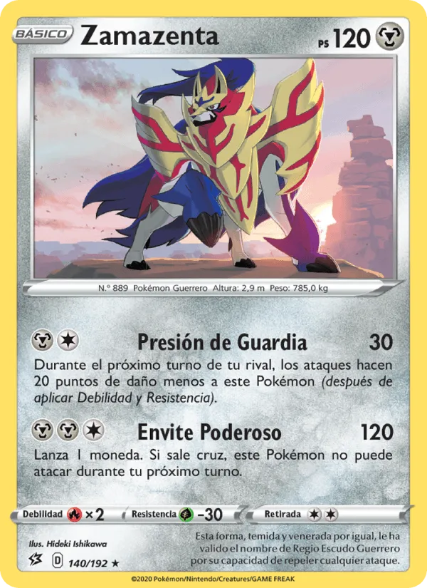 Zamazenta · Choque Rebelde 140/192