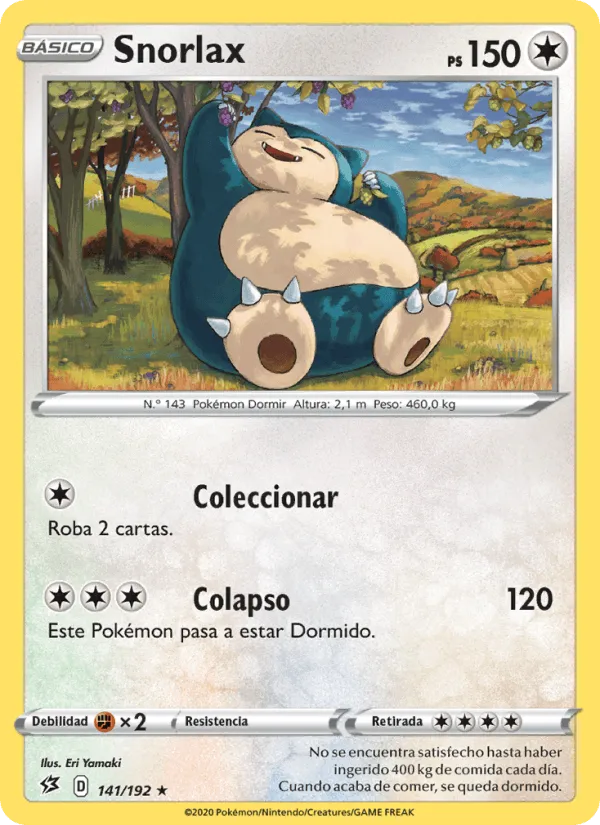 Snorlax · Choque Rebelde 141/192
