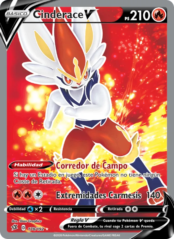 Cinderace V · Choque Rebelde 178/192
