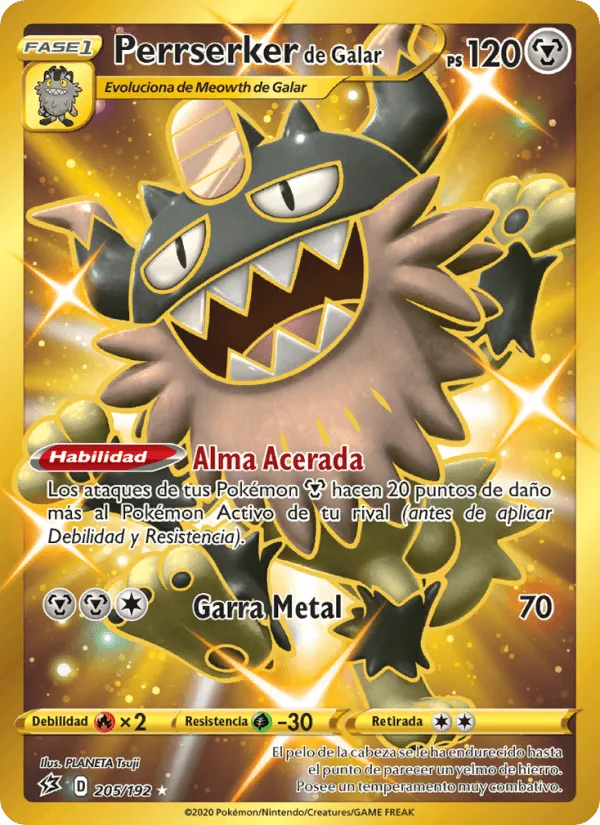 Perrserker de Galar · Choque Rebelde 205/192