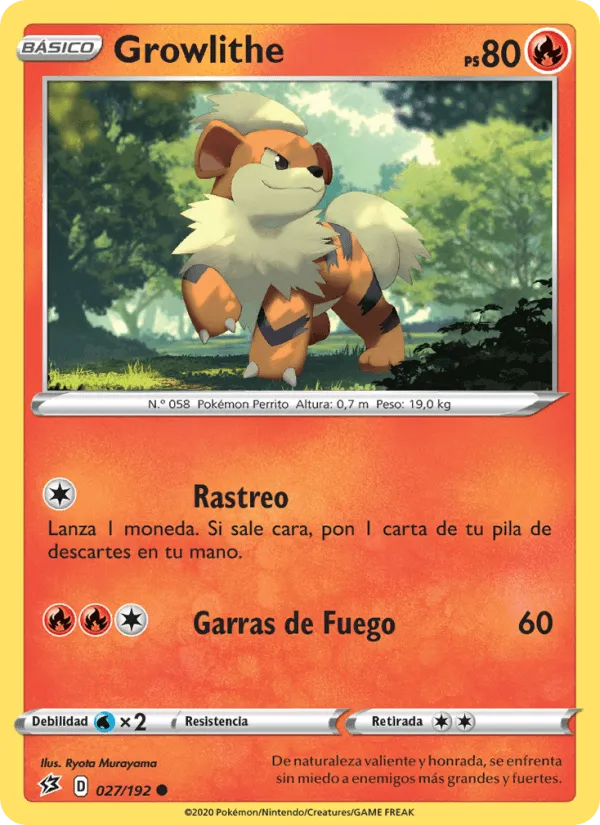 Growlithe · Choque Rebelde 27/192