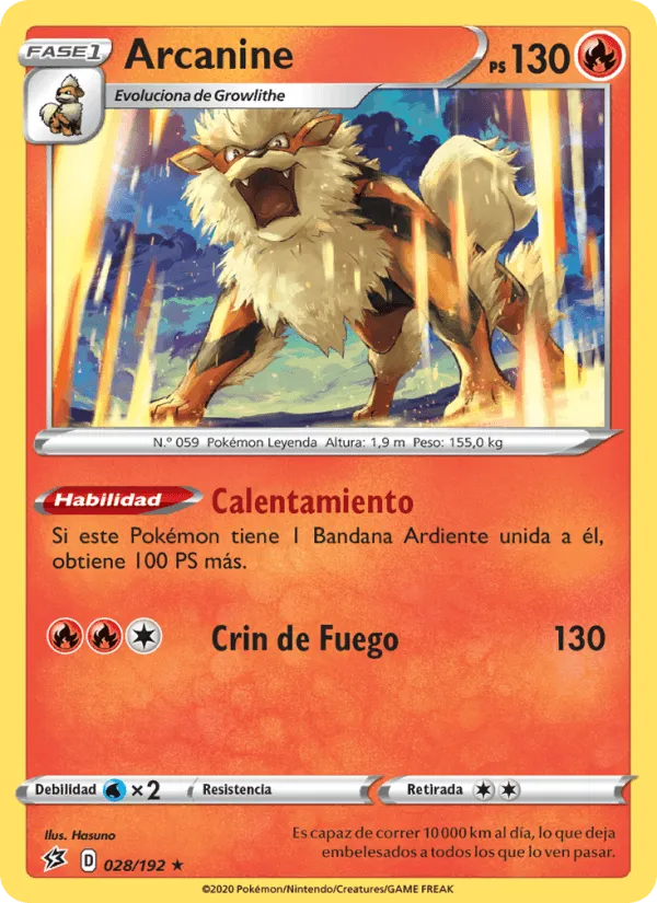 Arcanine · Choque Rebelde 28/192