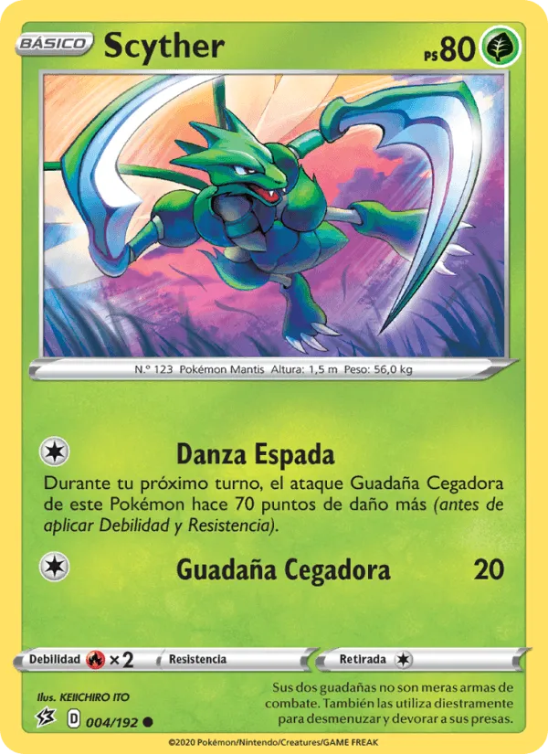 Scyther · Choque Rebelde 4/192