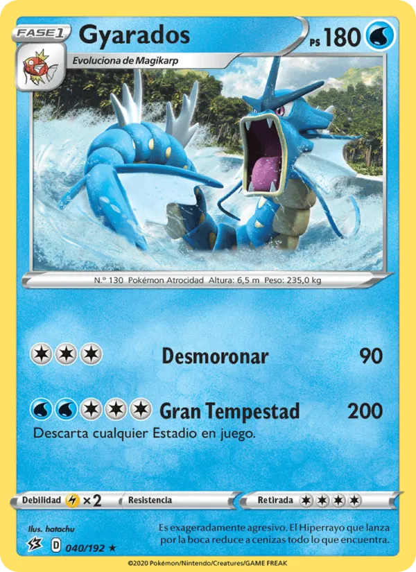 Gyarados · Choque Rebelde 40/192