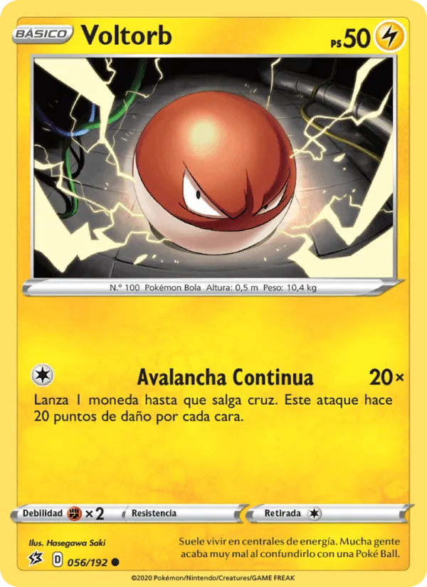 Voltorb · Choque Rebelde 56/192
