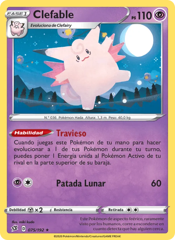 Clefable · Choque Rebelde 75/192
