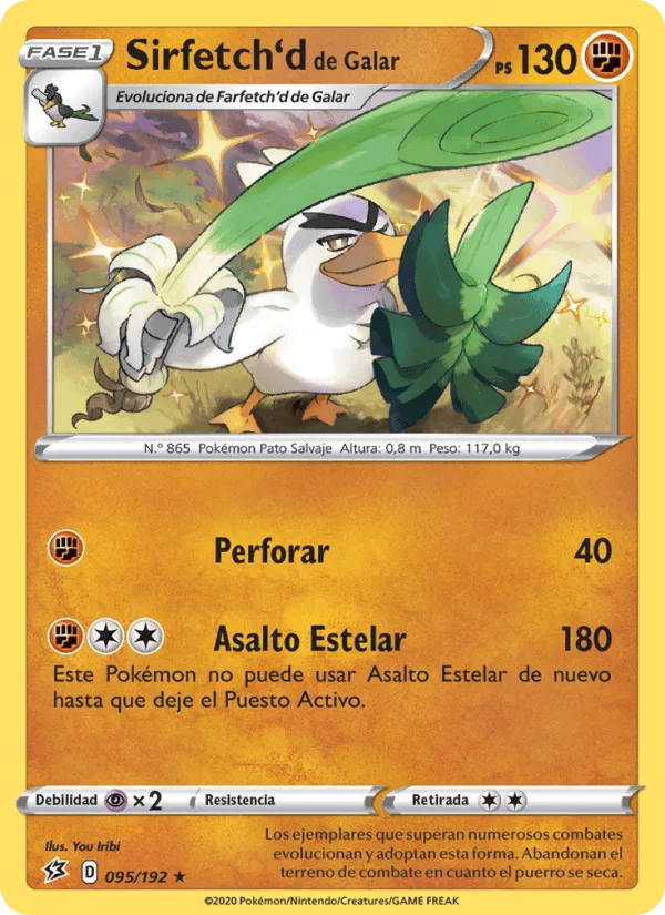 Sirfetch'd de Galar · Choque Rebelde 95/192