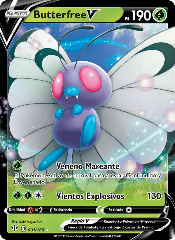 Butterfree V · Oscuridad Incandescente 1/189