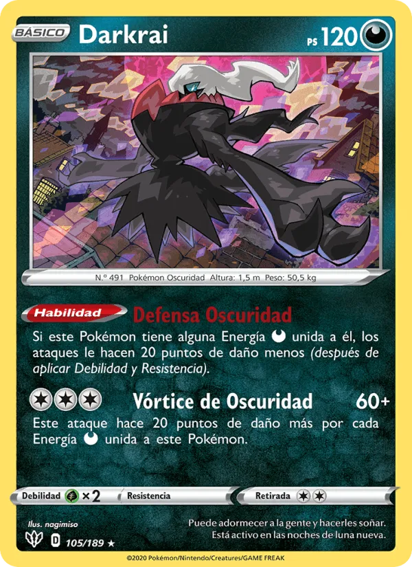 Darkrai · Oscuridad Incandescente 105/189