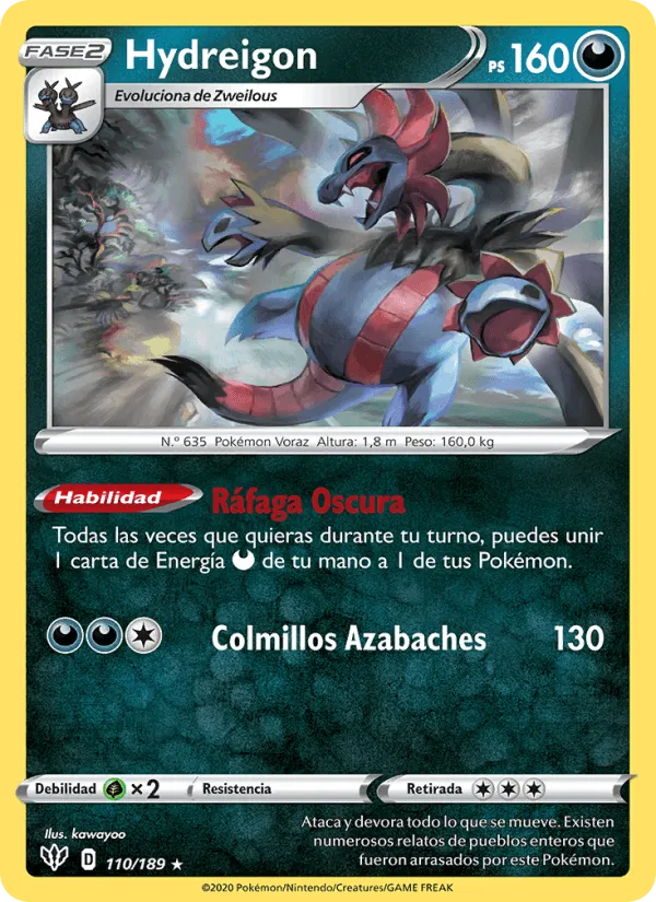 Hydreigon · Oscuridad Incandescente 110/189