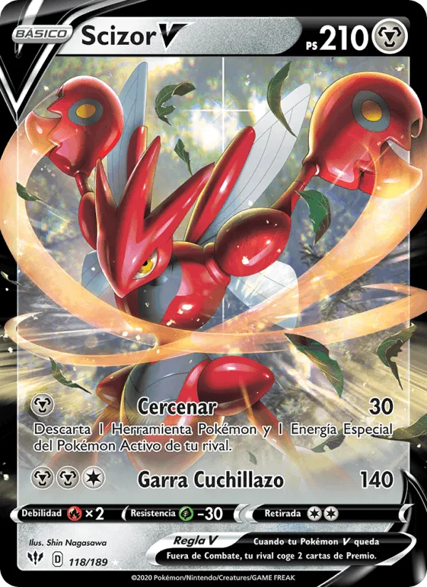 Scizor V · Oscuridad Incandescente 118/189