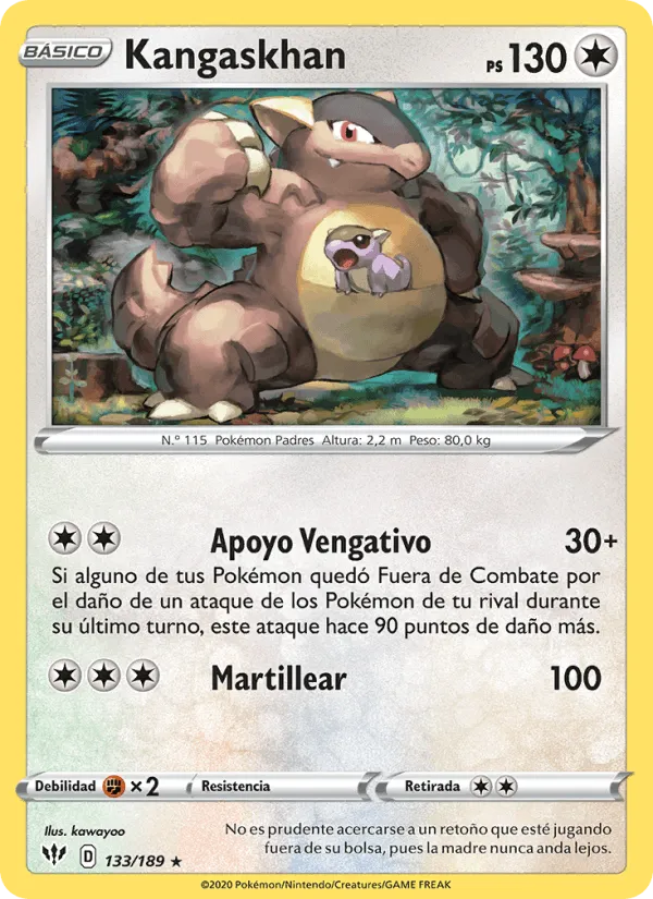 Kangaskhan · Oscuridad Incandescente 133/189