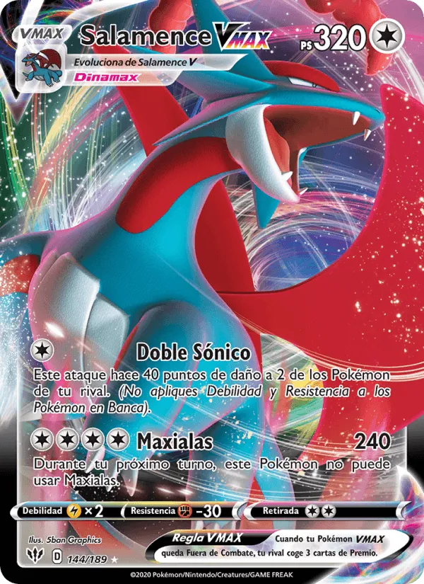 Salamence VMAX · Oscuridad Incandescente 144/189