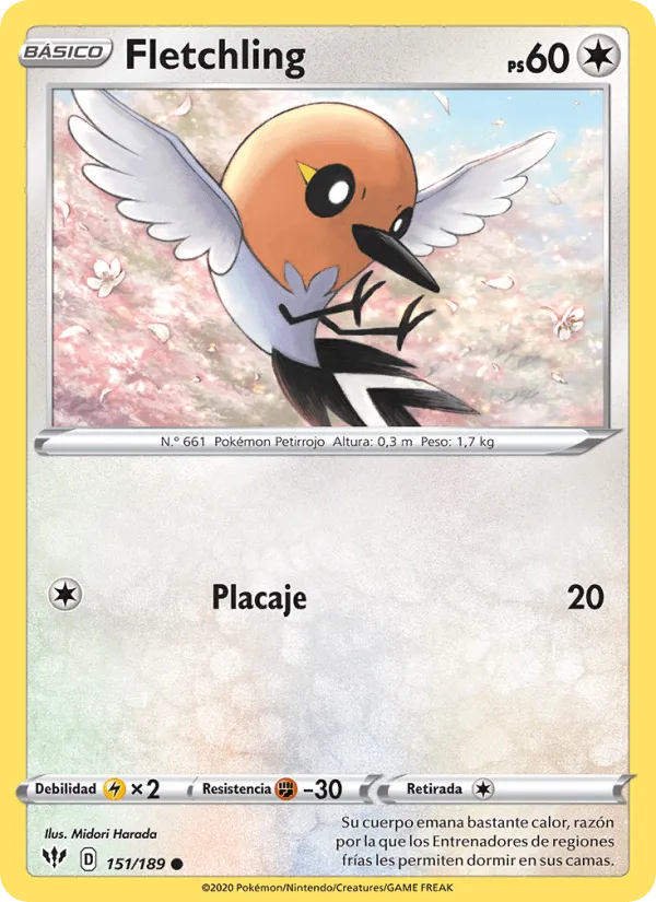 Fletchling · Oscuridad Incandescente 151/189