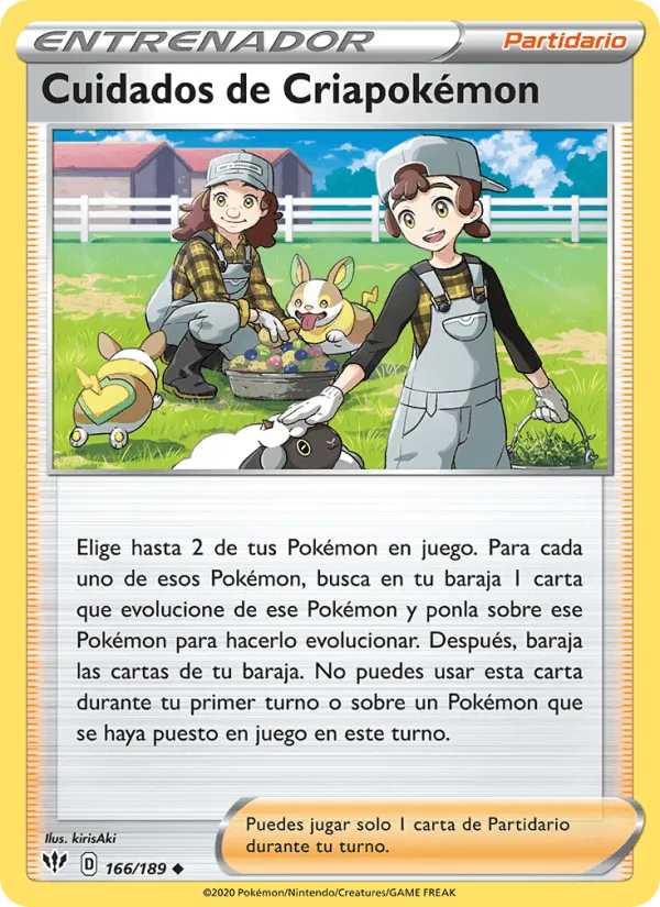 Cuidados de Criapokémon · Oscuridad Incandescente 166/189