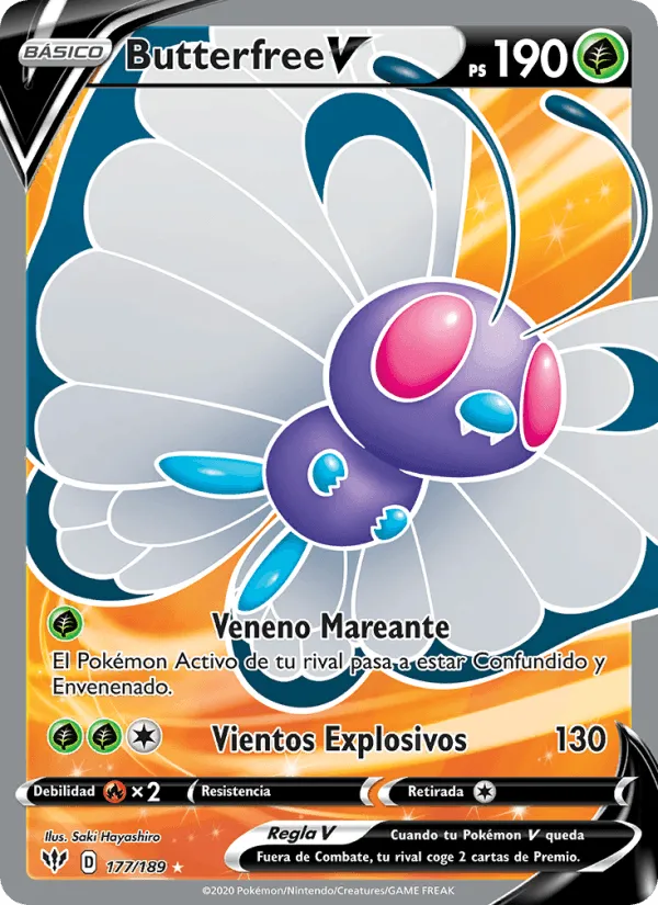 Butterfree V · Oscuridad Incandescente 177/189