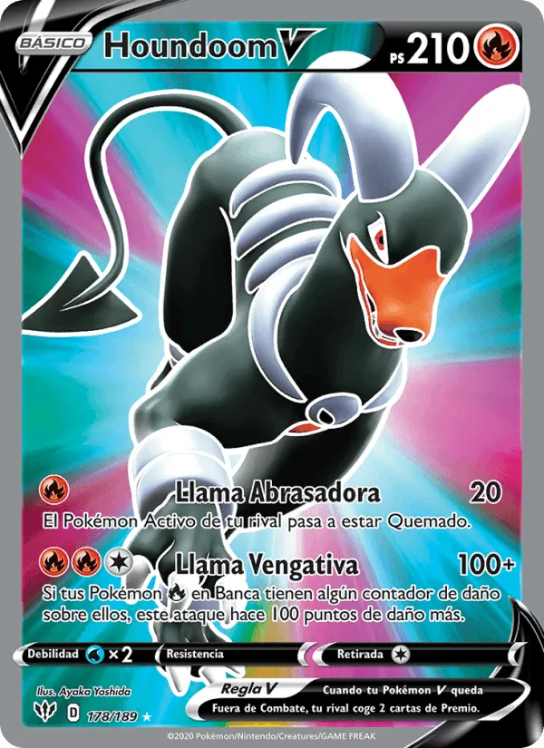 Houndoom V · Oscuridad Incandescente 178/189