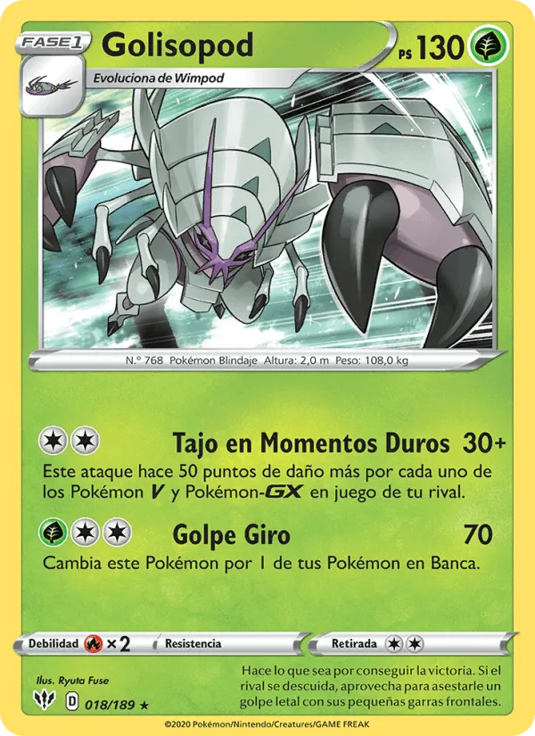 Golisopod · Oscuridad Incandescente 18/189