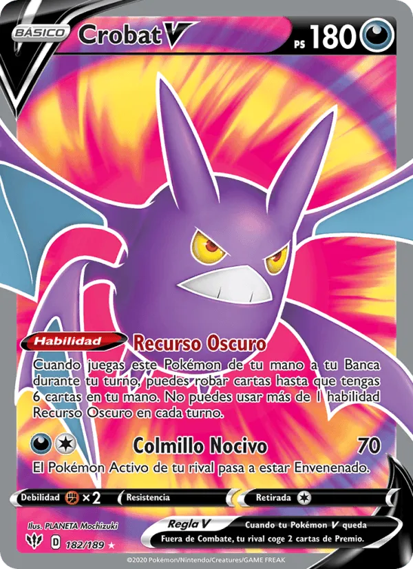 Crobat V · Oscuridad Incandescente 182/189