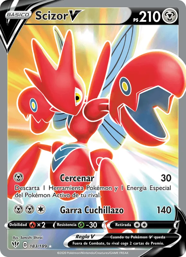 Scizor V · Oscuridad Incandescente 183/189