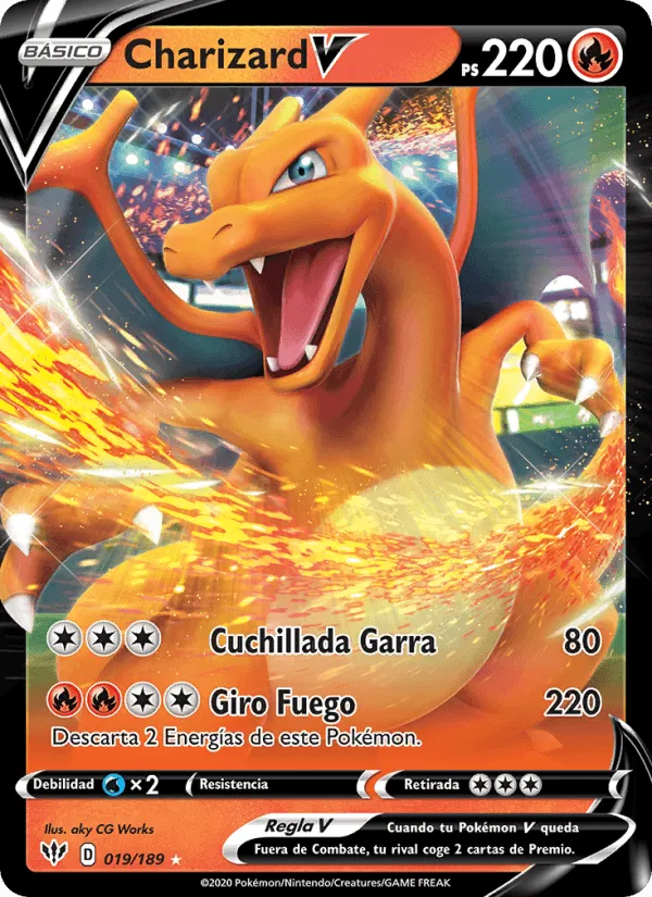 Charizard V · Oscuridad Incandescente 19/189