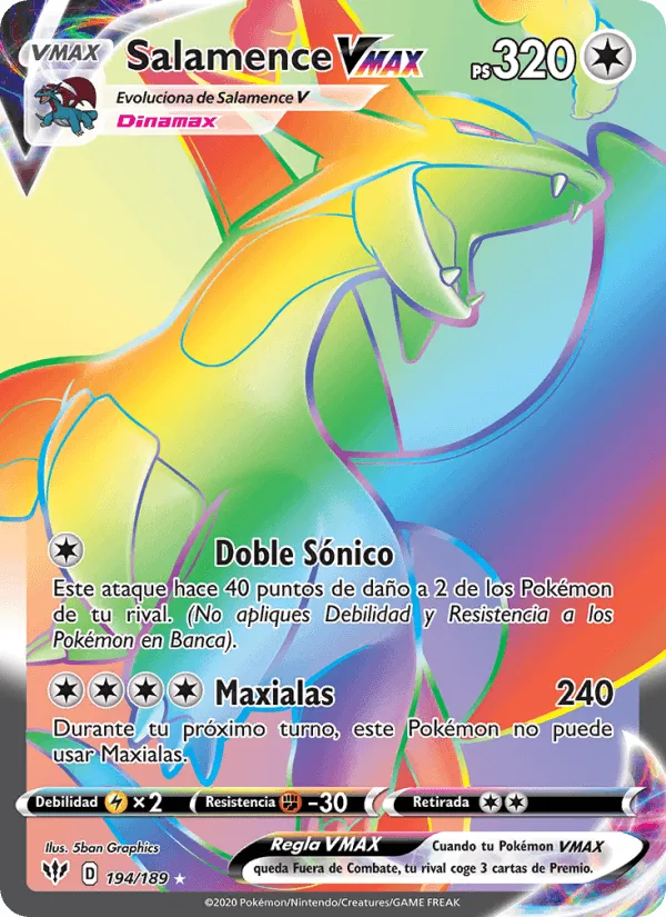 Salamence VMAX · Oscuridad Incandescente 194/189