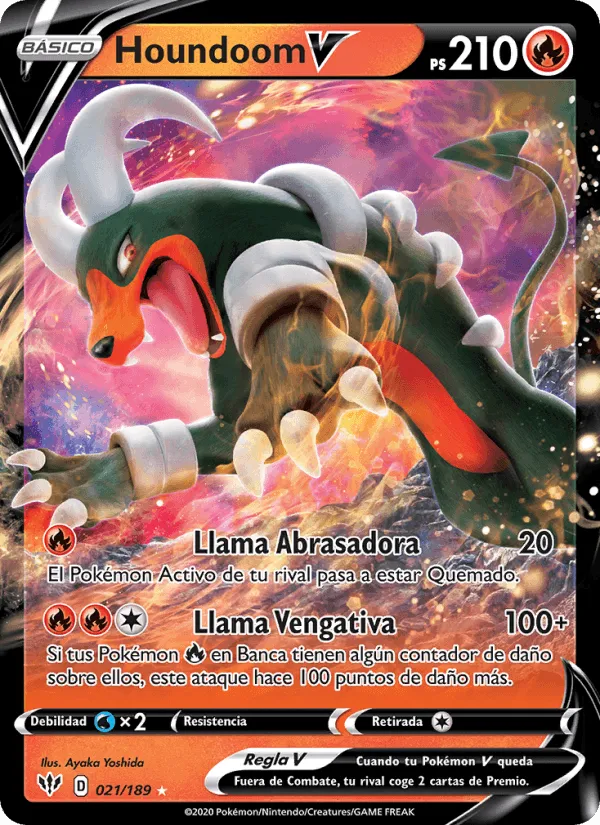 Houndoom V · Oscuridad Incandescente 21/189