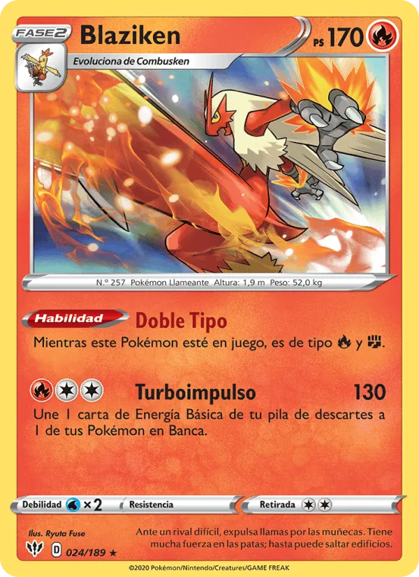 Blaziken · Oscuridad Incandescente 24/189