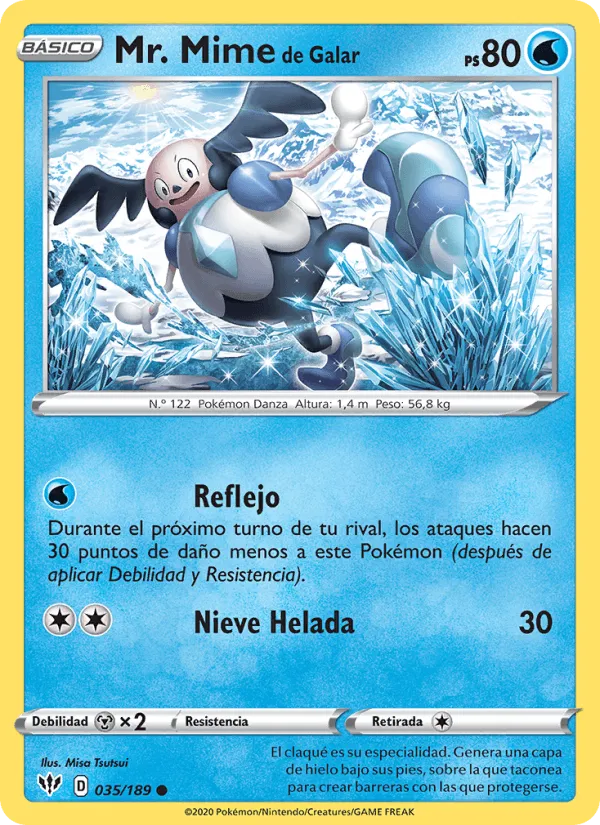 Mr. Mime de Galar · Oscuridad Incandescente 35/189