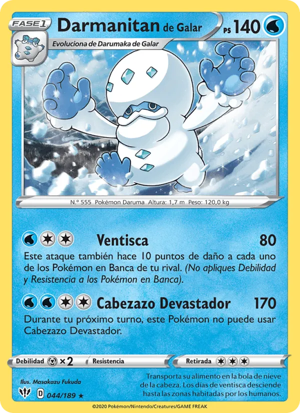 Darmanitan de Galar · Oscuridad Incandescente 44/189