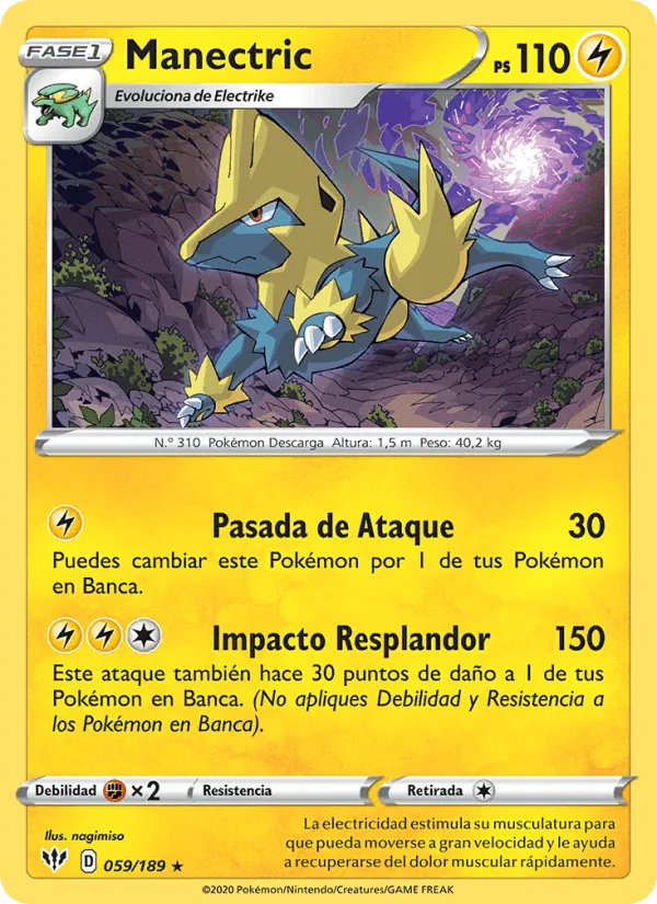Manectric · Oscuridad Incandescente 59/189