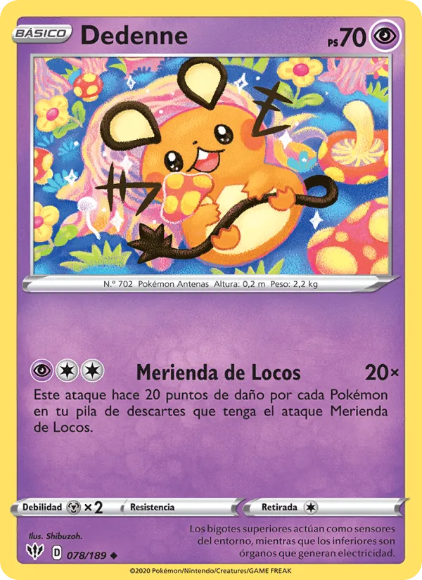 Dedenne · Oscuridad Incandescente 78/189
