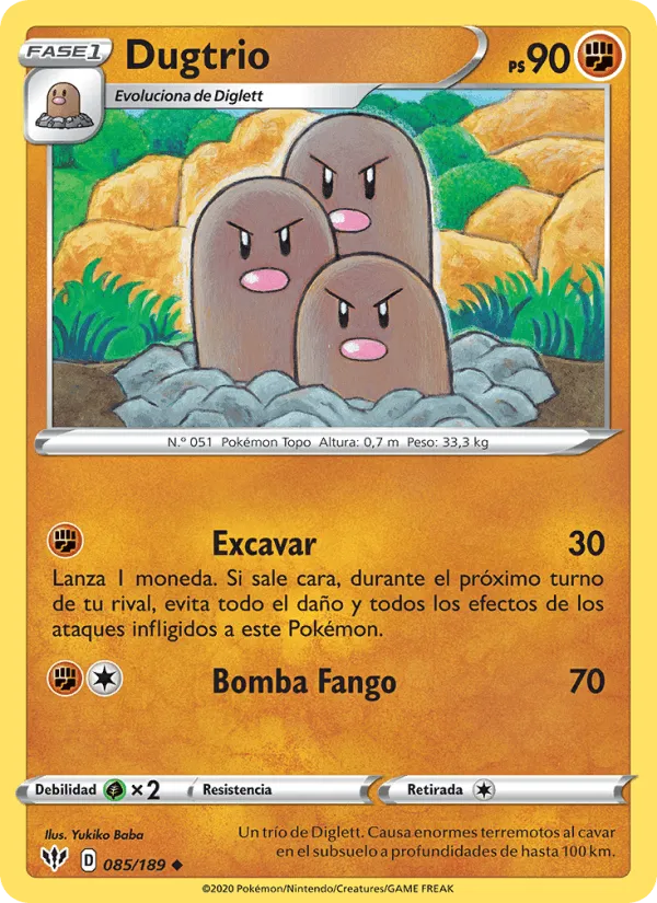 Dugtrio · Oscuridad Incandescente 85/189
