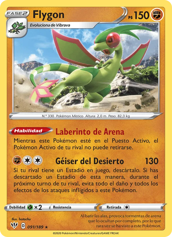 Flygon · Oscuridad Incandescente 91/189