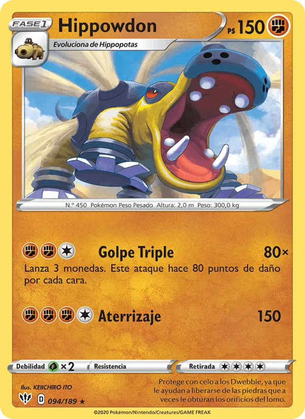 Hippowdon · Oscuridad Incandescente 94/189
