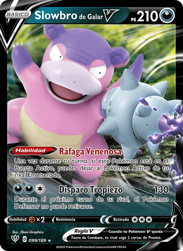 Slowbro V de Galar · Oscuridad Incandescente 99/189