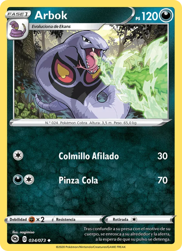 Arbok · Camino de Campeones 34/73