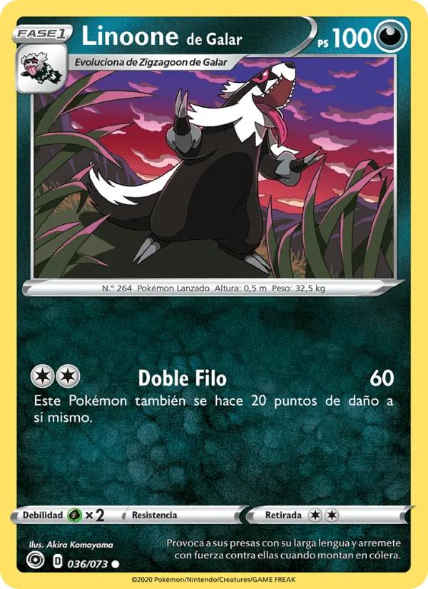 Linoone de Galar · Camino de Campeones 36/73