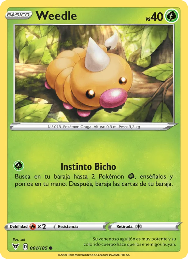 Weedle · Voltaje Vívido 1/185
