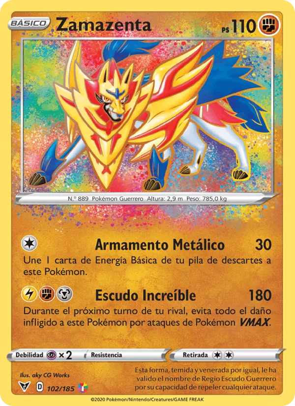 Zamazenta · Voltaje Vívido 102/185