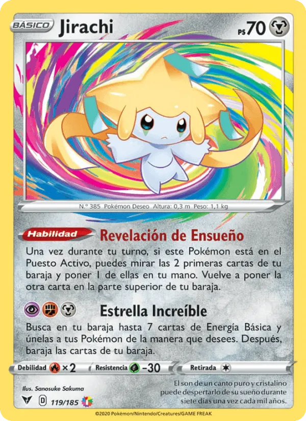 Jirachi · Voltaje Vívido 119/185