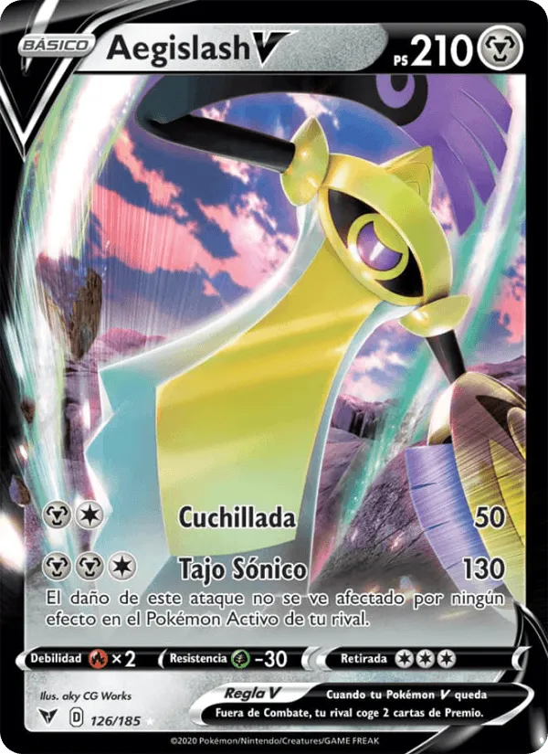 Aegislash V · Voltaje Vívido 126/185