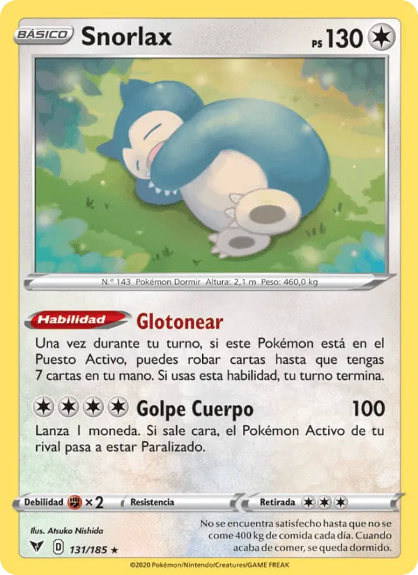 Snorlax · Voltaje Vívido 131/185