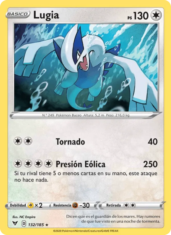 Lugia · Voltaje Vívido 132/185