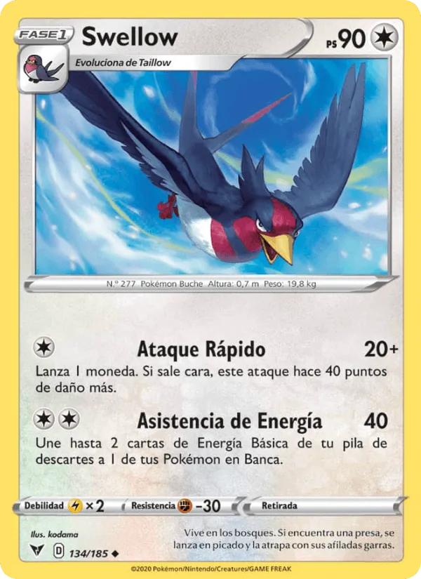 Swellow · Voltaje Vívido 134/185