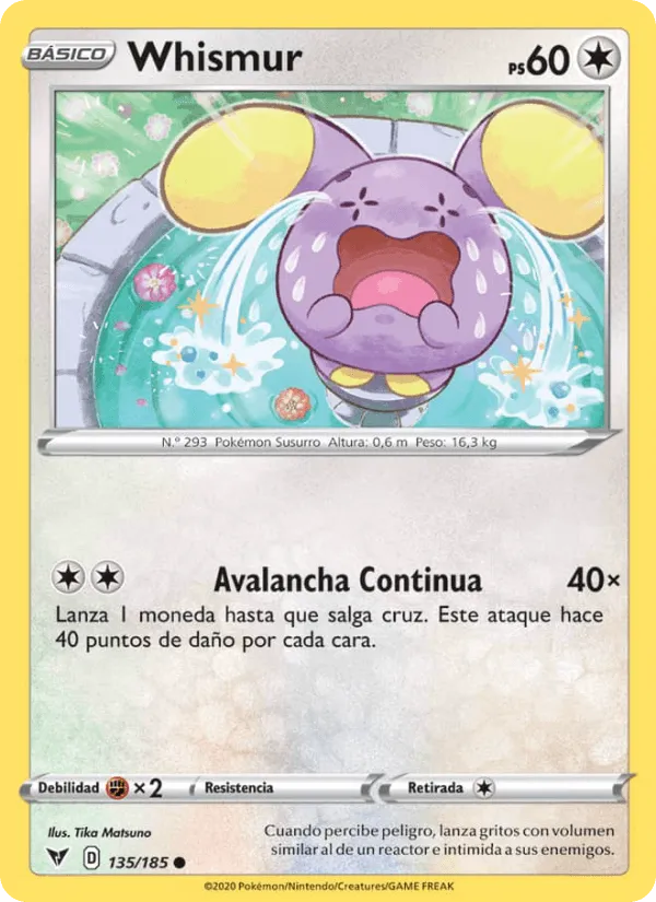 Whismur · Voltaje Vívido 135/185