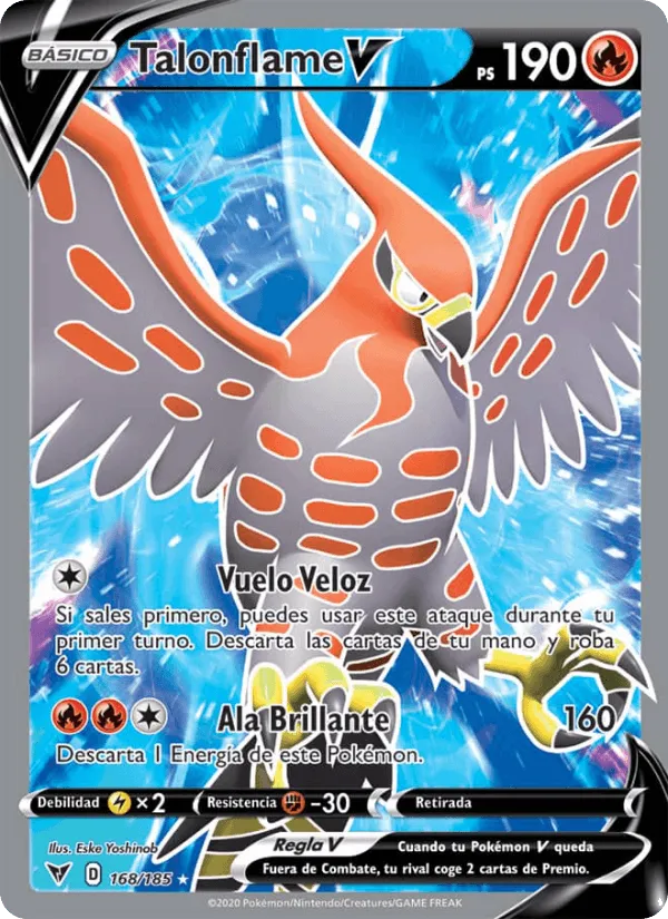Talonflame V · Voltaje Vívido 168/185