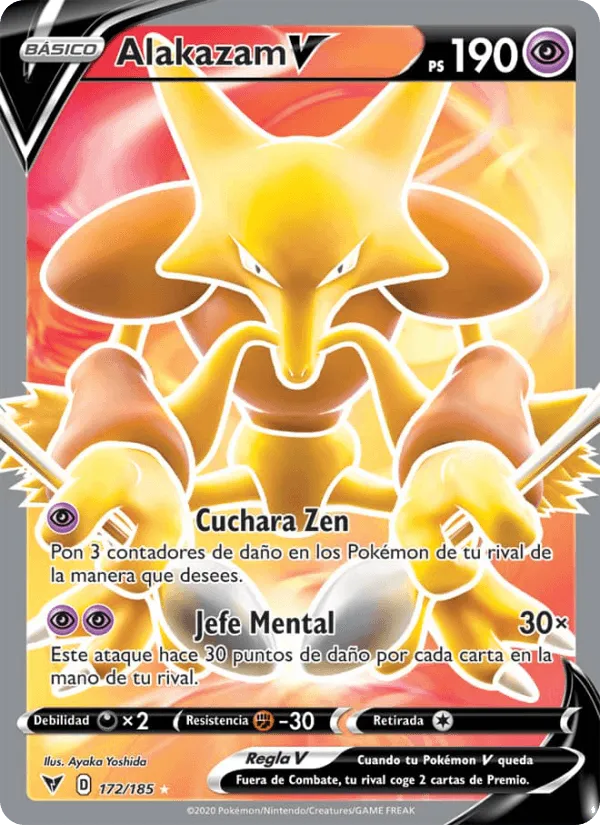 Alakazam V · Voltaje Vívido 172/185
